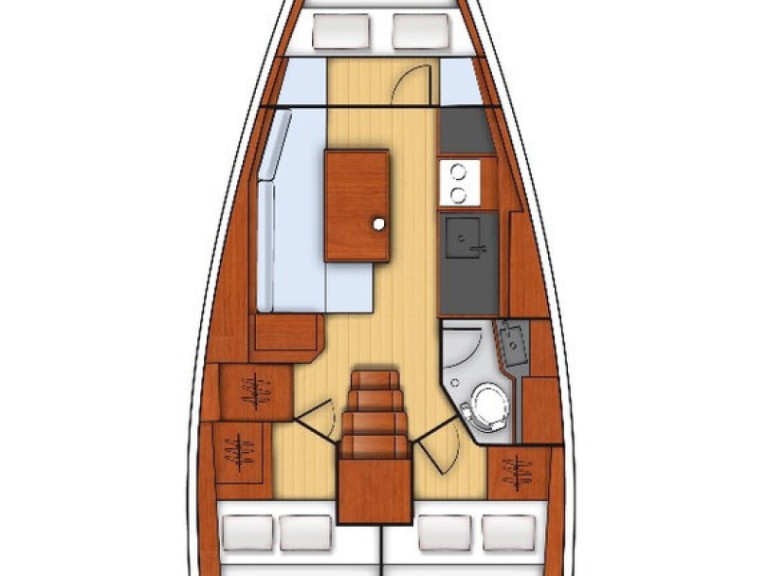 Bareboat Rental Sailboat Bénéteau with a boat licence