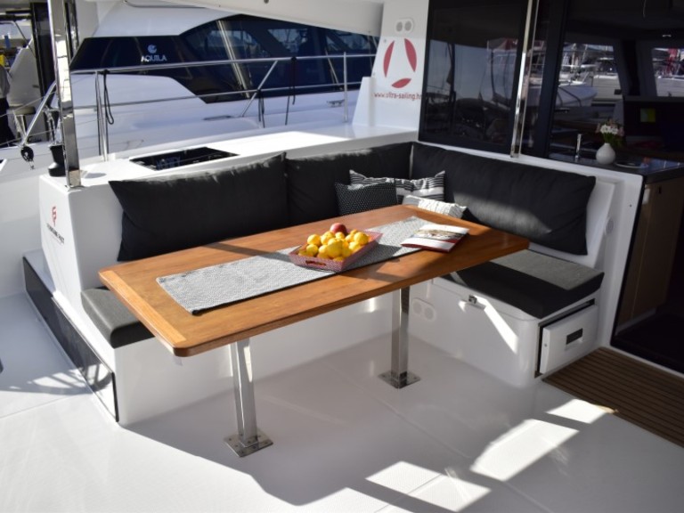 Bareboat Rental Catamaran Fountaine Pajot with a boat licence