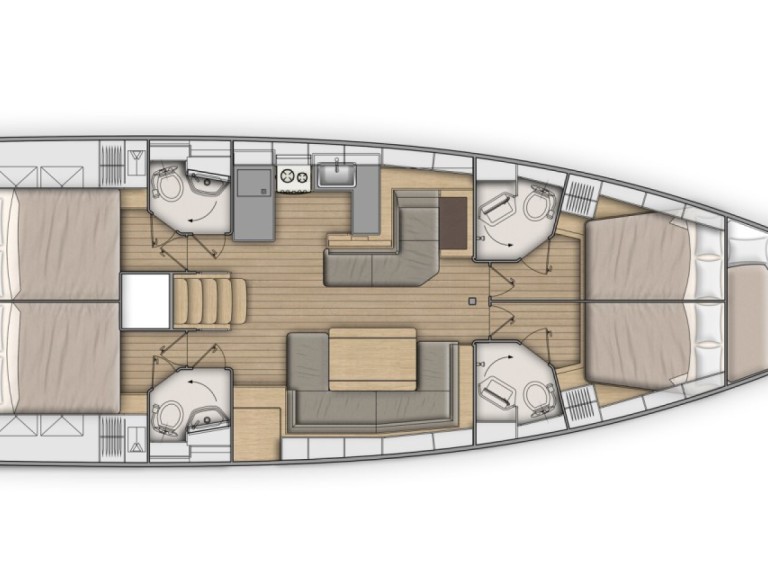 Boat rental Bénéteau Oceanis 51.1 in Split on Samboat