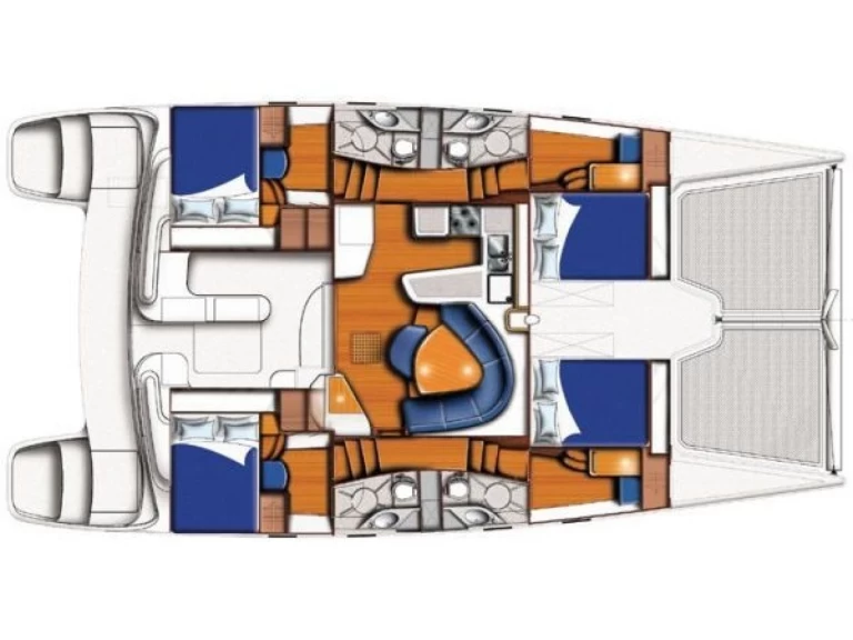 Bareboat Rental Catamaran Leopard with a boat licence