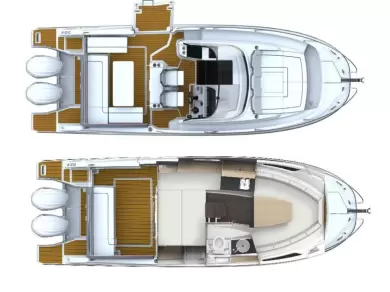 Motorboat rental in Empuriabrava - Jeanneau Cap Camarat 9.0 WA