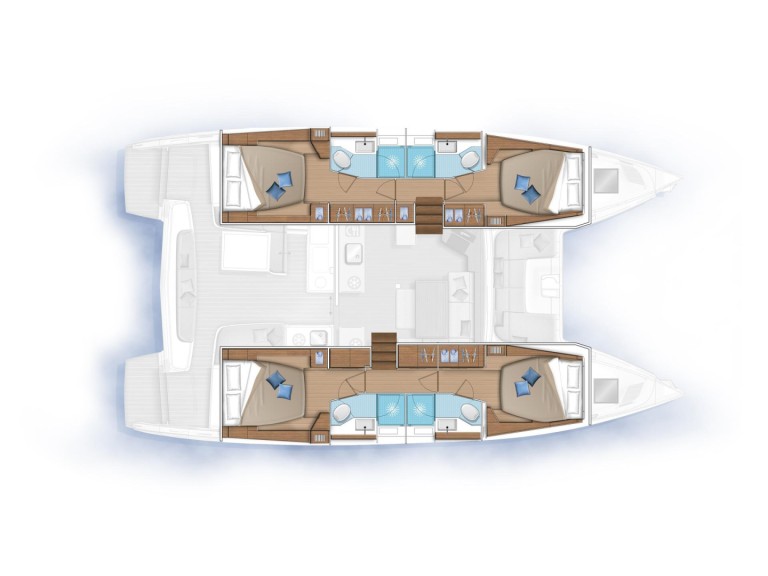 Catamaran rental in Lefkáda - Lagoon Lagoon 46
