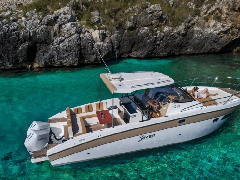 Bareboat Rental Motorboat Saver with a boat licence