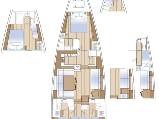 Sailboat rental with or without captain Solaris Pirovac