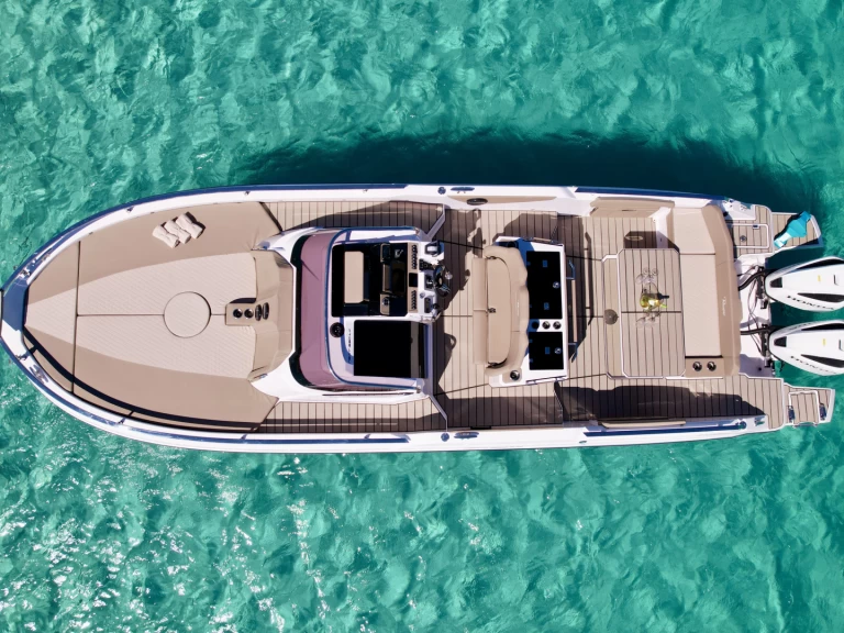 Ranieri 330 LX charter bareboat or captained in  Marina Ibiza