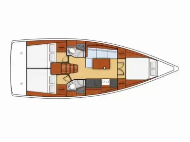 Yacht charter Lávrio cheap Oceanis 38.1