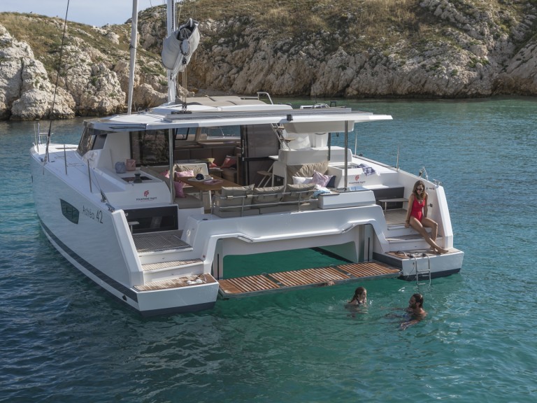 Catamaran rental with or without captain Fountaine Pajot Marseille