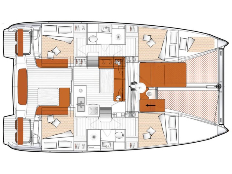 Bareboat Rental Catamaran Excess with a boat licence