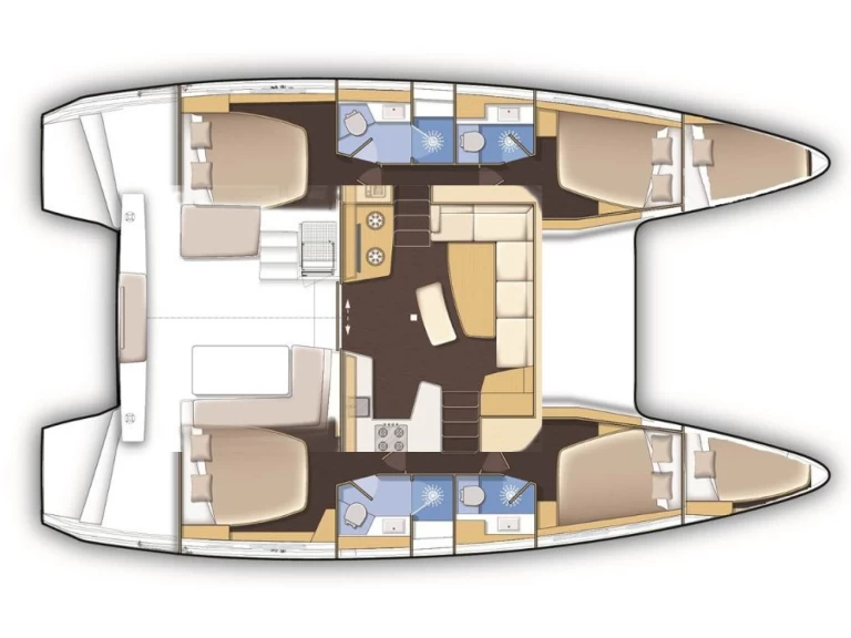 Catamaran rental with or without captain Lagoon Tikehau
