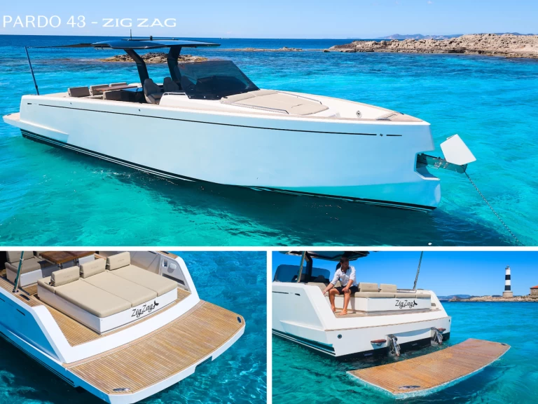 Yacht charter Ibiza Town cheap Pardo 43