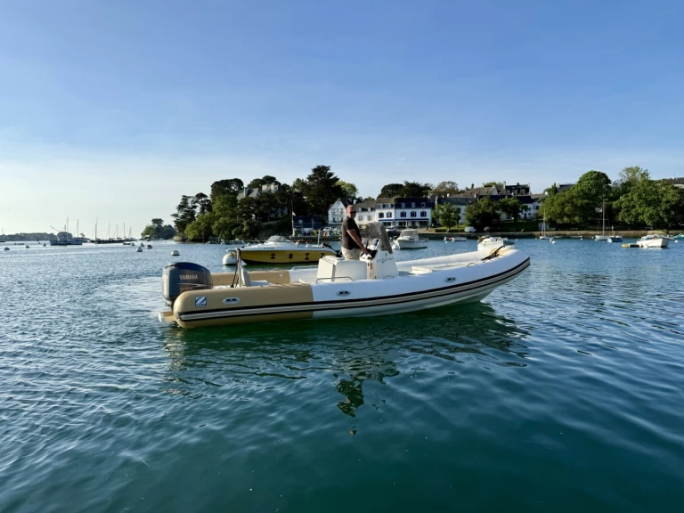 Zodiac Medline 740 charter bareboat or captained in  Port de Sainte-Marine
