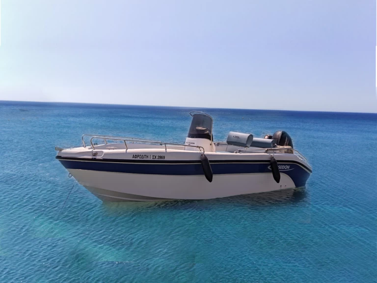 Motorboat rental with or without captain Poseidon Agía Kiriakí