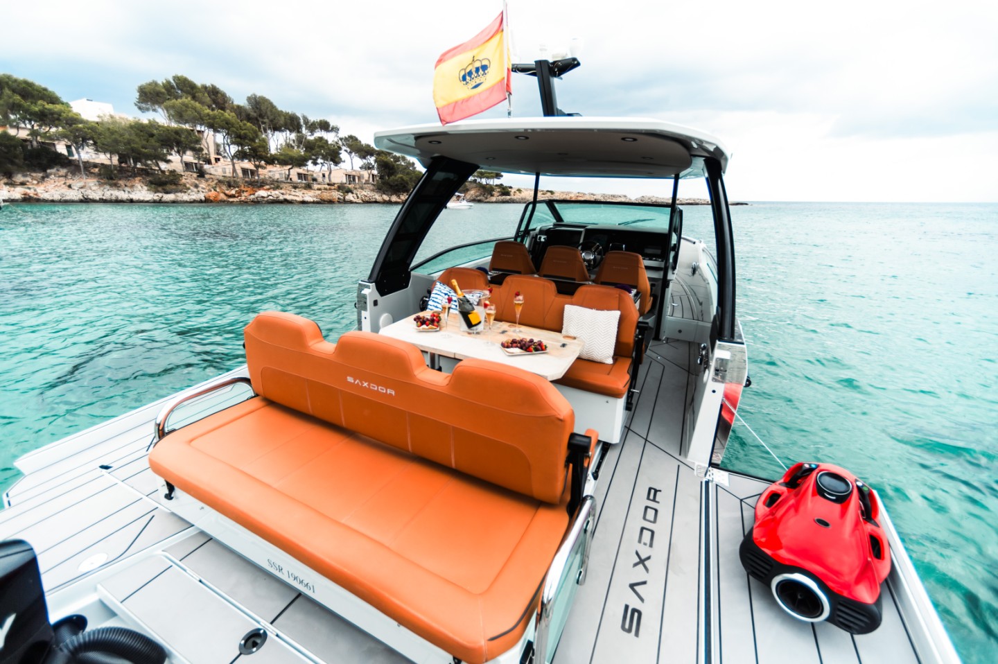Rent a Motorboat Saxdor 320 GTO in Portals Nous | SamBoat