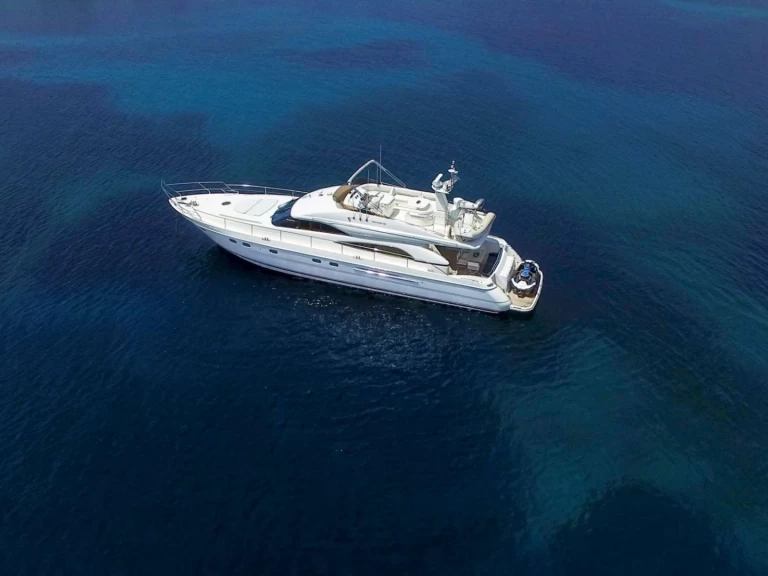 Ferretti Ferretti 760 charter bareboat or captained in  Limáni Lavríou
