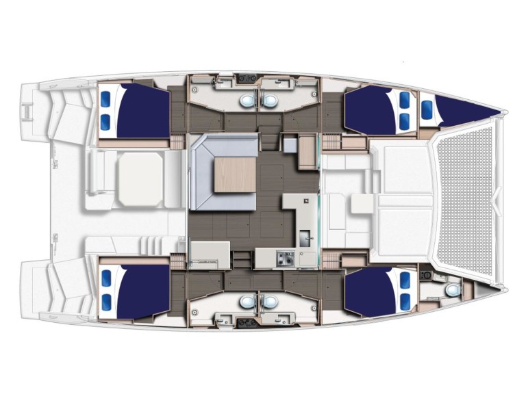 Bareboat Rental Catamaran Leopard with a boat licence