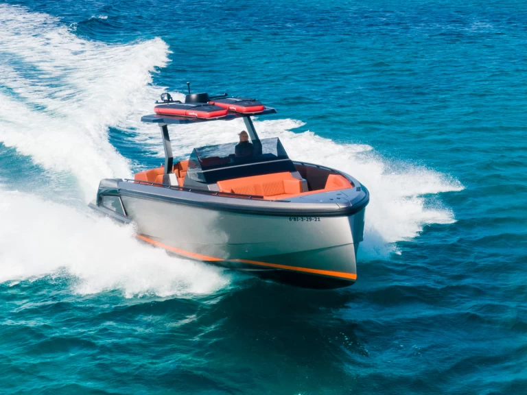 Vanquish VQ 40 Caja Tres charter bareboat or captained in  Ibiza Town