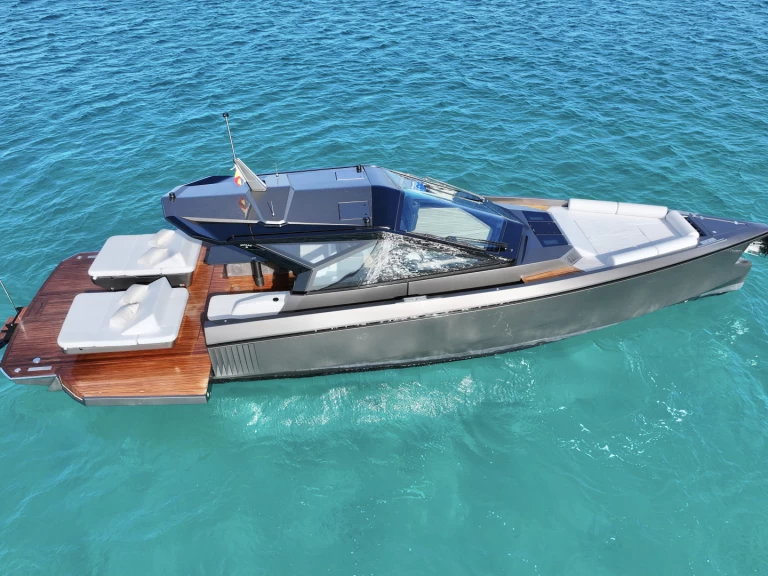 Bareboat Rental Motorboat WALLY 50 with a boat licence