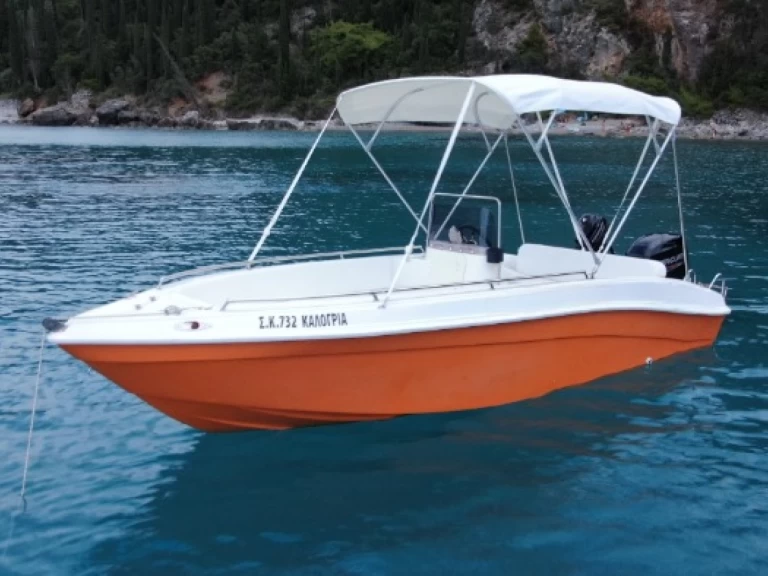 Bareboat Rental Motorboat Assos with a boat licence