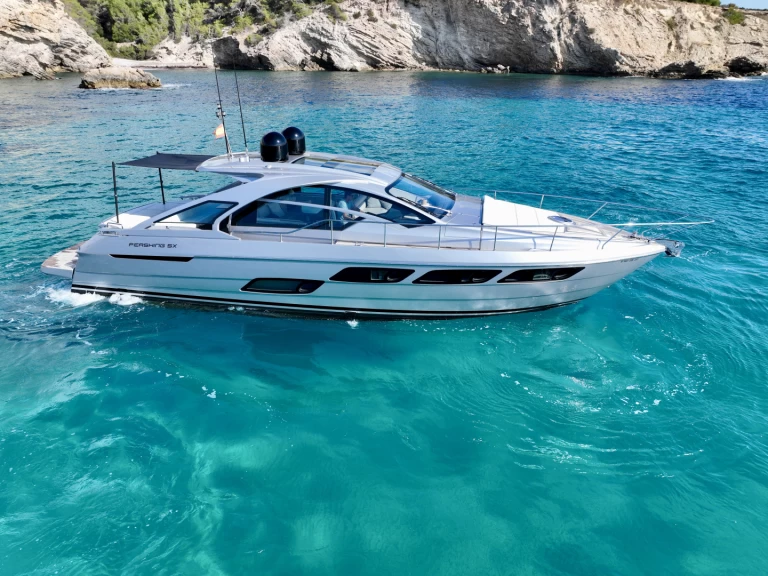 PERSHING 5X REMEDY charter bareboat or captained in  Ibiza Town