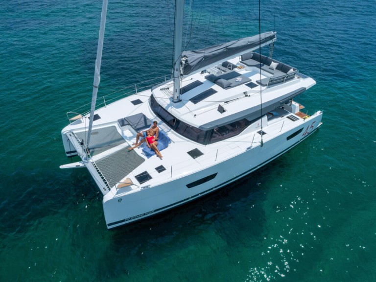 Fountaine Pajot Elba 45 charter bareboat or captained in  Le Marin