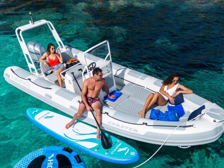 Bareboat Rental RIB Highfield with a boat licence
