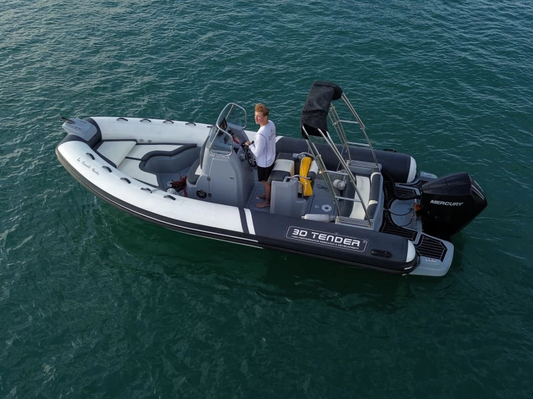 3D Tender Lux 655 charter bareboat or captained in  Saint-Malo