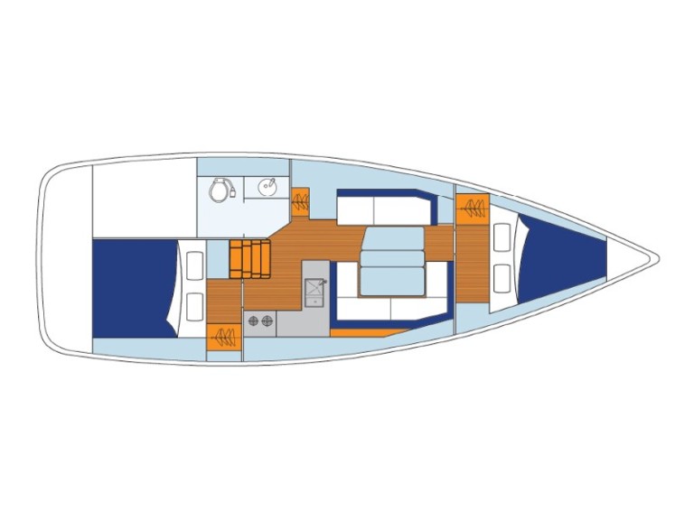 Bareboat Rental Sailboat Jeanneau with a boat licence