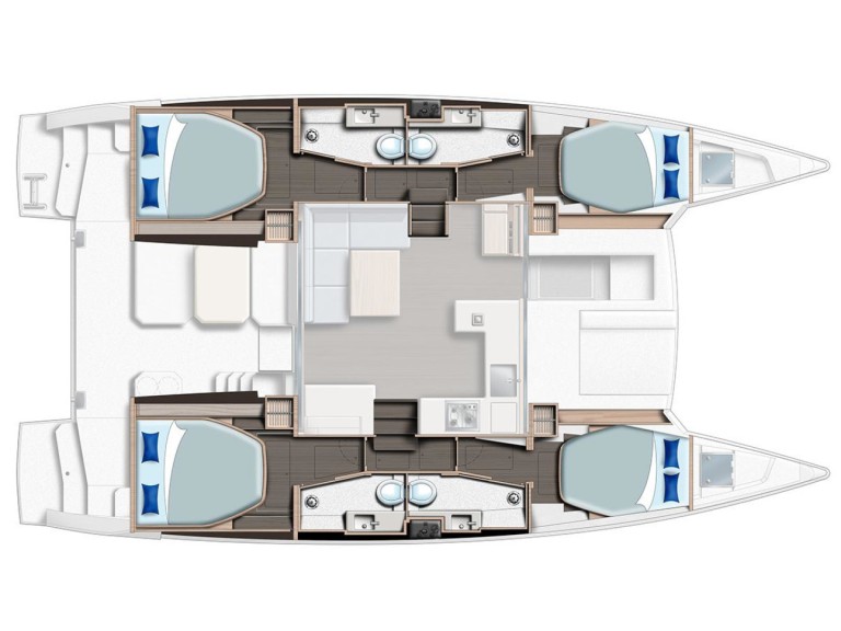 Leopard Leopard 42 charter bareboat or captained in  Cannigione