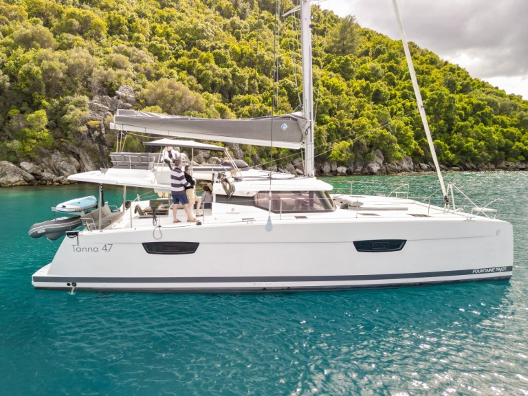 Bareboat Rental Catamaran Fountaine Pajot with a boat licence