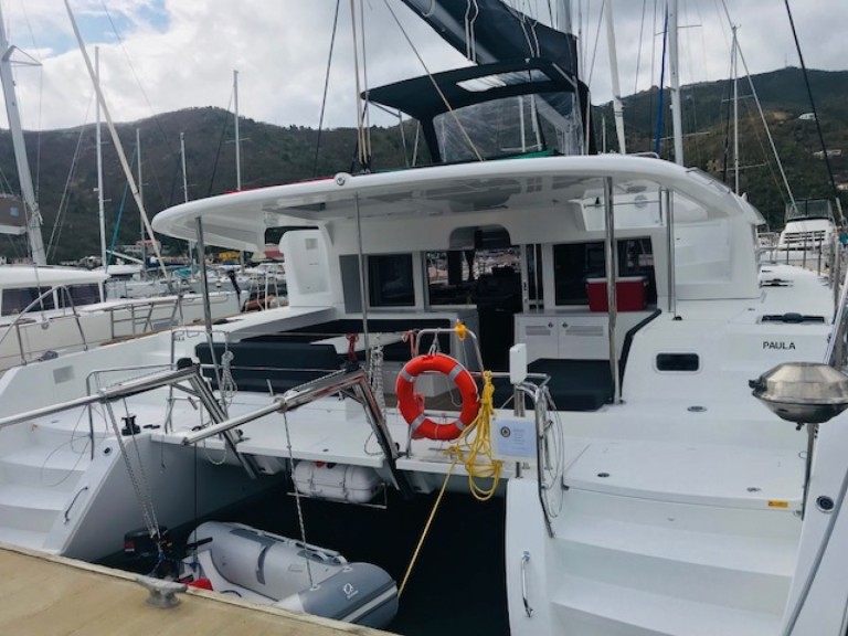 Lagoon Lagoon 450 F charter bareboat or captained in  Sant Antoni de Portmany