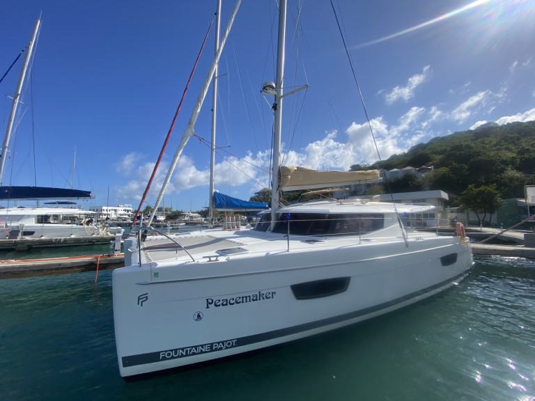 Bareboat Rental Catamaran Fountaine Pajot with a boat licence
