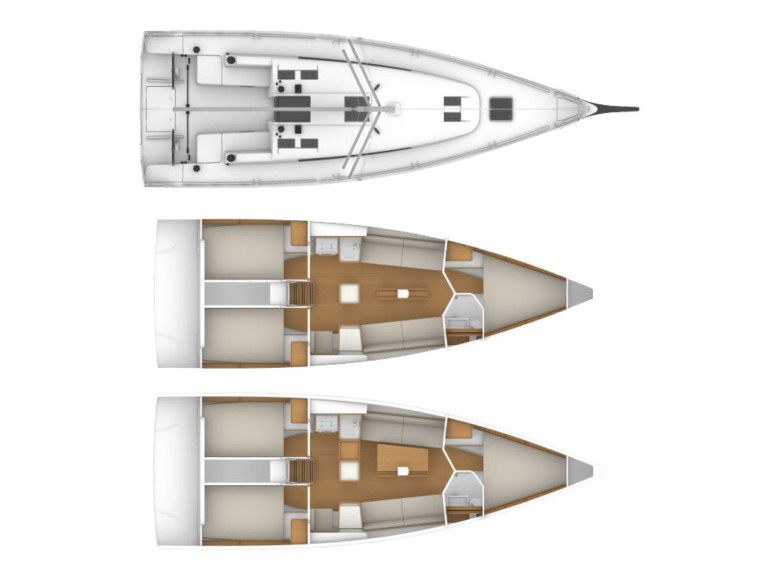 Bareboat Rental Sailboat Bénéteau with a boat licence