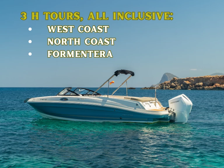 Motorboat rental in Sant Antoni de Portmany - Bayliner VR6