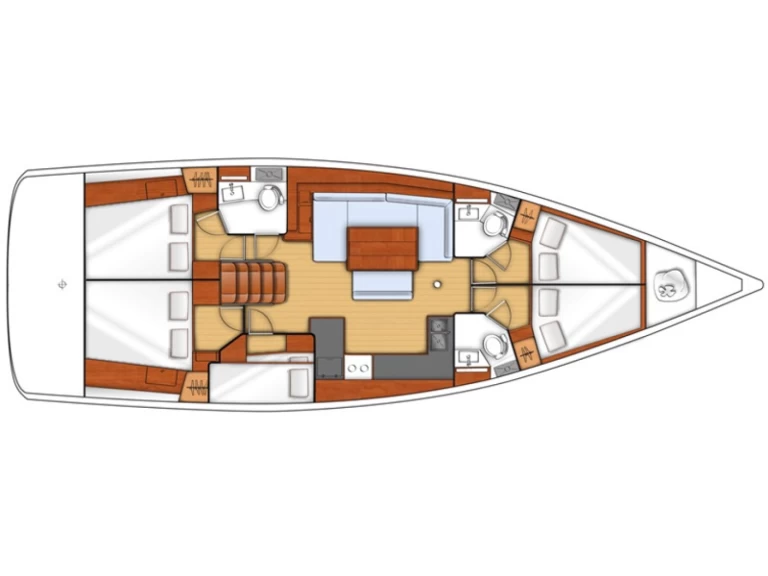Bareboat Rental Sailboat Bénéteau with a boat licence