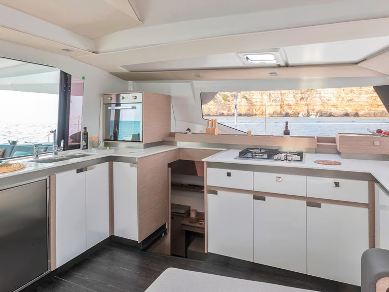 Bareboat Rental Catamaran Fountaine Pajot with a boat licence
