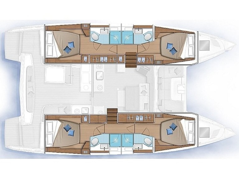 Yacht charter Lefkáda cheap Lagoon 46