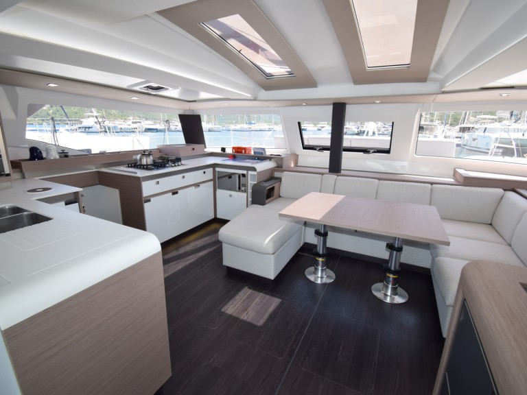 Bareboat Rental Catamaran Fountaine Pajot with a boat licence