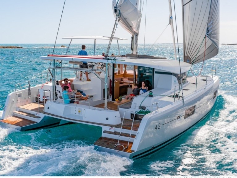 Bareboat Rental Catamaran Lagoon with a boat licence