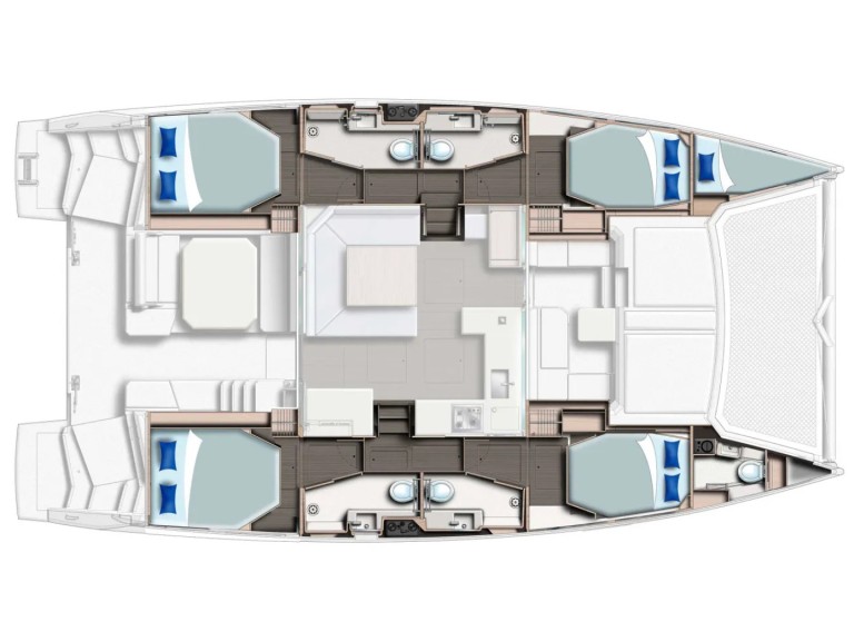 Catamaran rental with or without captain Leopard Eden Island