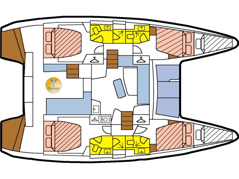 Catamaran rental with or without captain Lagoon Le Marin