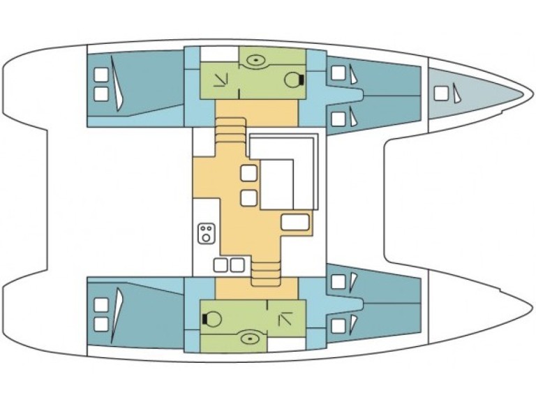 Bareboat Rental Catamaran Lagoon with a boat licence