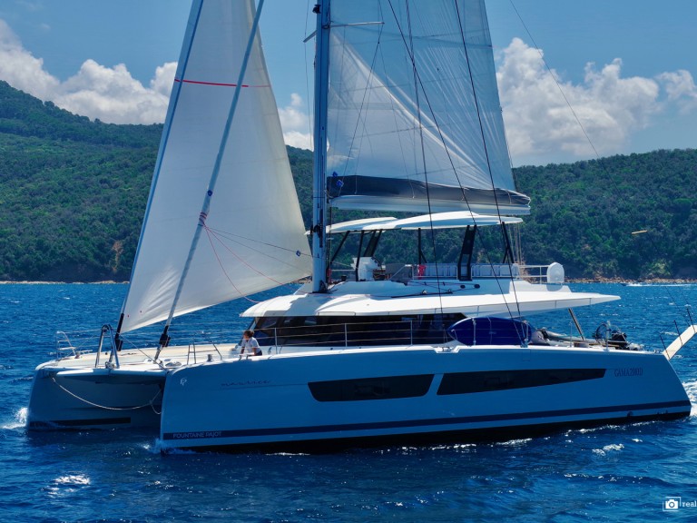 Bareboat Rental Catamaran Fountaine Pajot with a boat licence