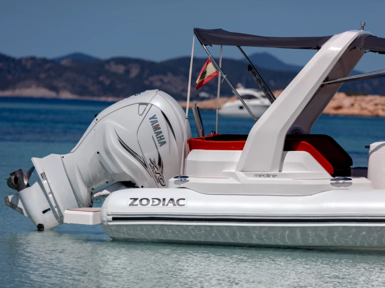 Bareboat Rental RIB Zodiac with a boat licence