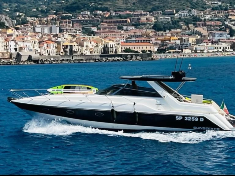 Sunseeker Camargue 46 charter bareboat or captained in  Cefalù