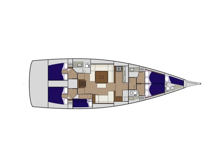 Bareboat Rental Sailboat Dufour with a boat licence