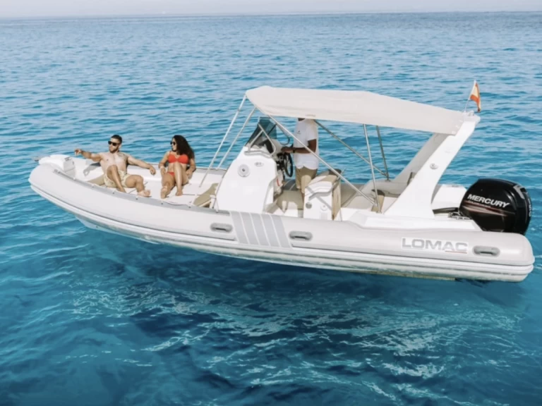 Bareboat Rental RIB Lomac with a boat licence