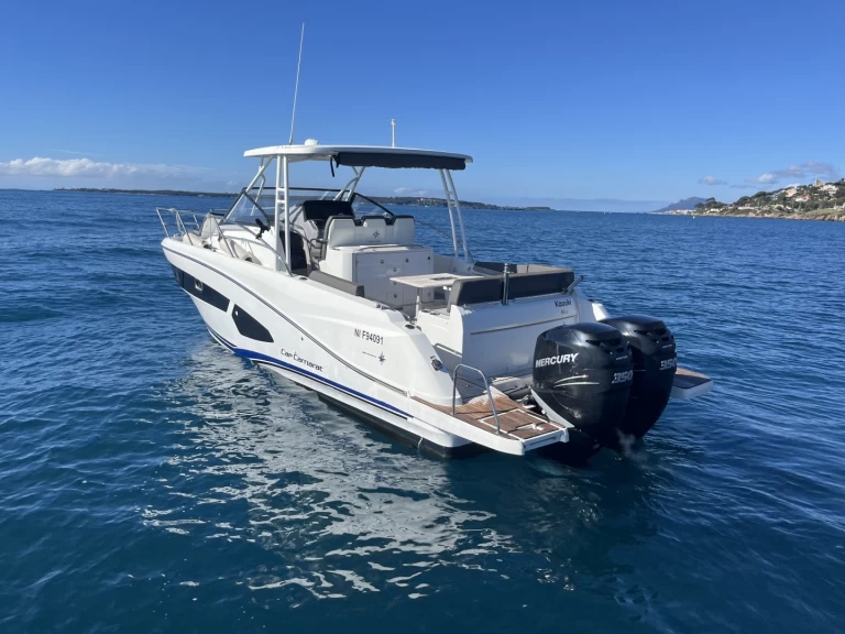 Jeanneau Cap Camarat 10.5 WA charter bareboat or captained in  Cannes