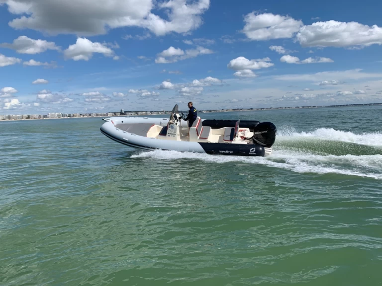 Bareboat Rental RIB Zodiac with a boat licence
