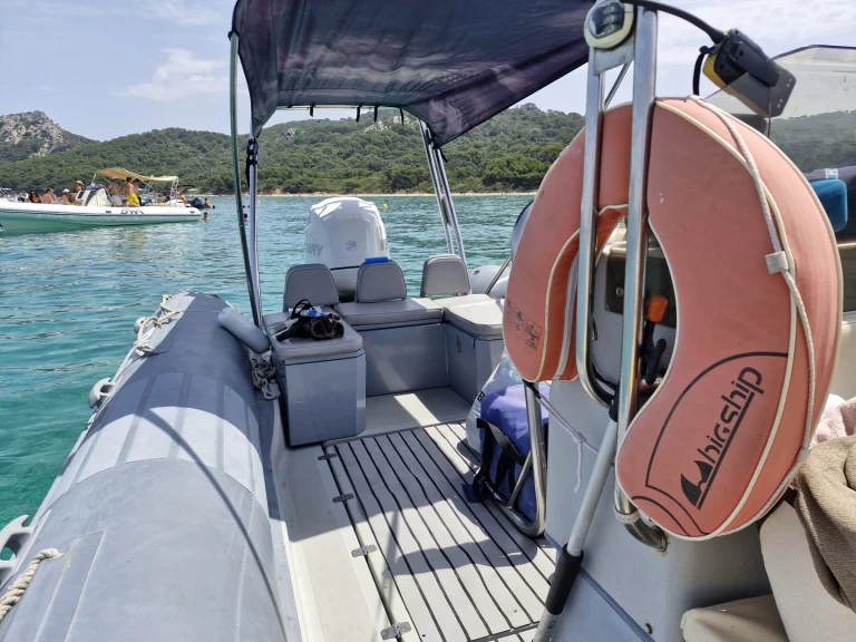 Joker Boat Coaster 650 IB charter bareboat or captained in  Porquerolles