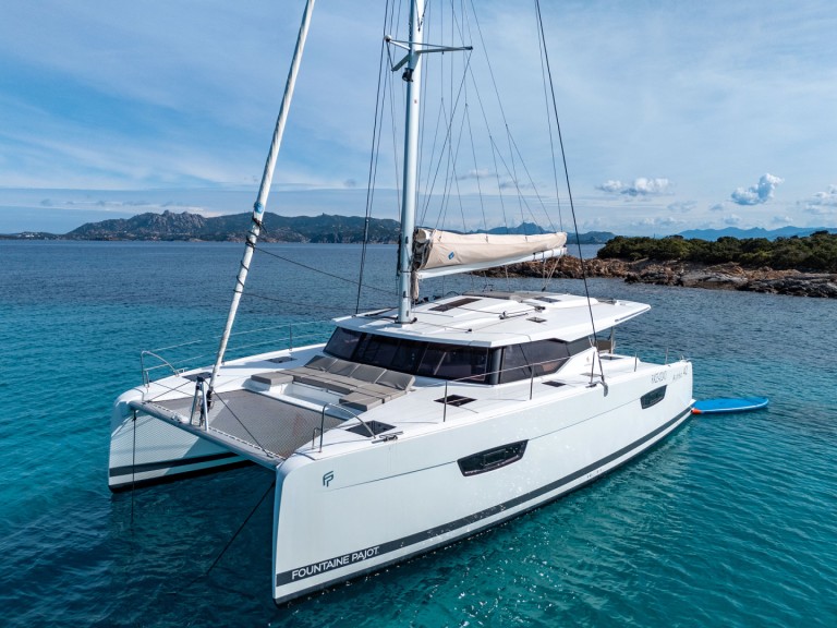 Catamaran rental with or without captain Fountaine Pajot Cannigione